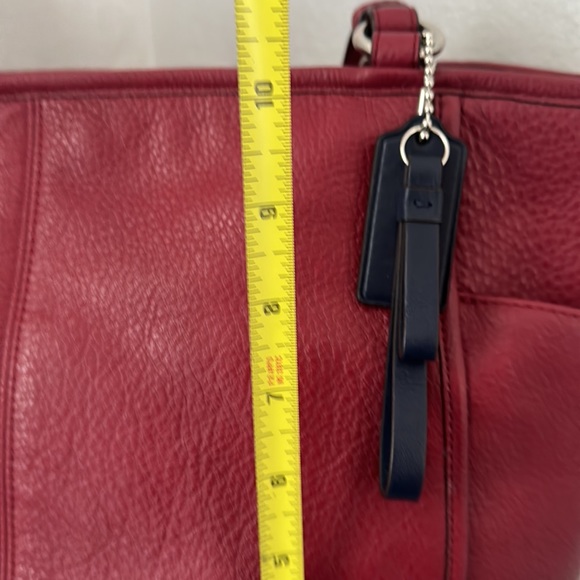 Coach Red (Maroon) Tote - Picture 2 of 12
